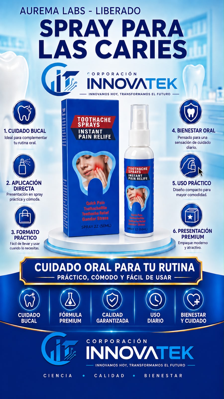 SPRAY  PARA LAS CARIES